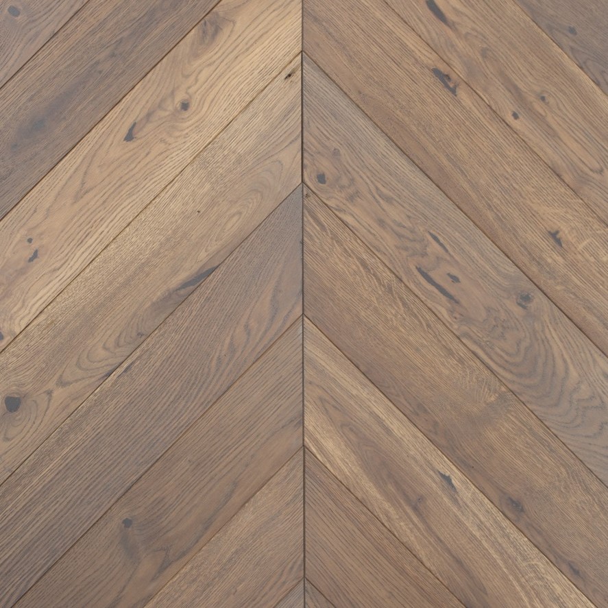 Инженерная доска Французская Ёлка Kantri Wood Дуб Серый