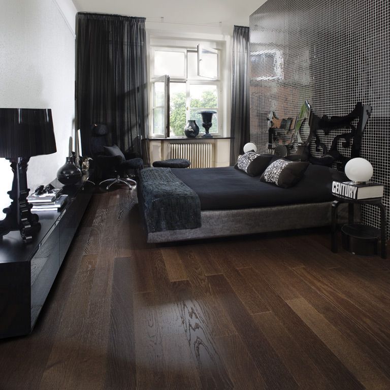 Паркетная доска Kahrs Дуб Кофе (Coffee) 1-полосный