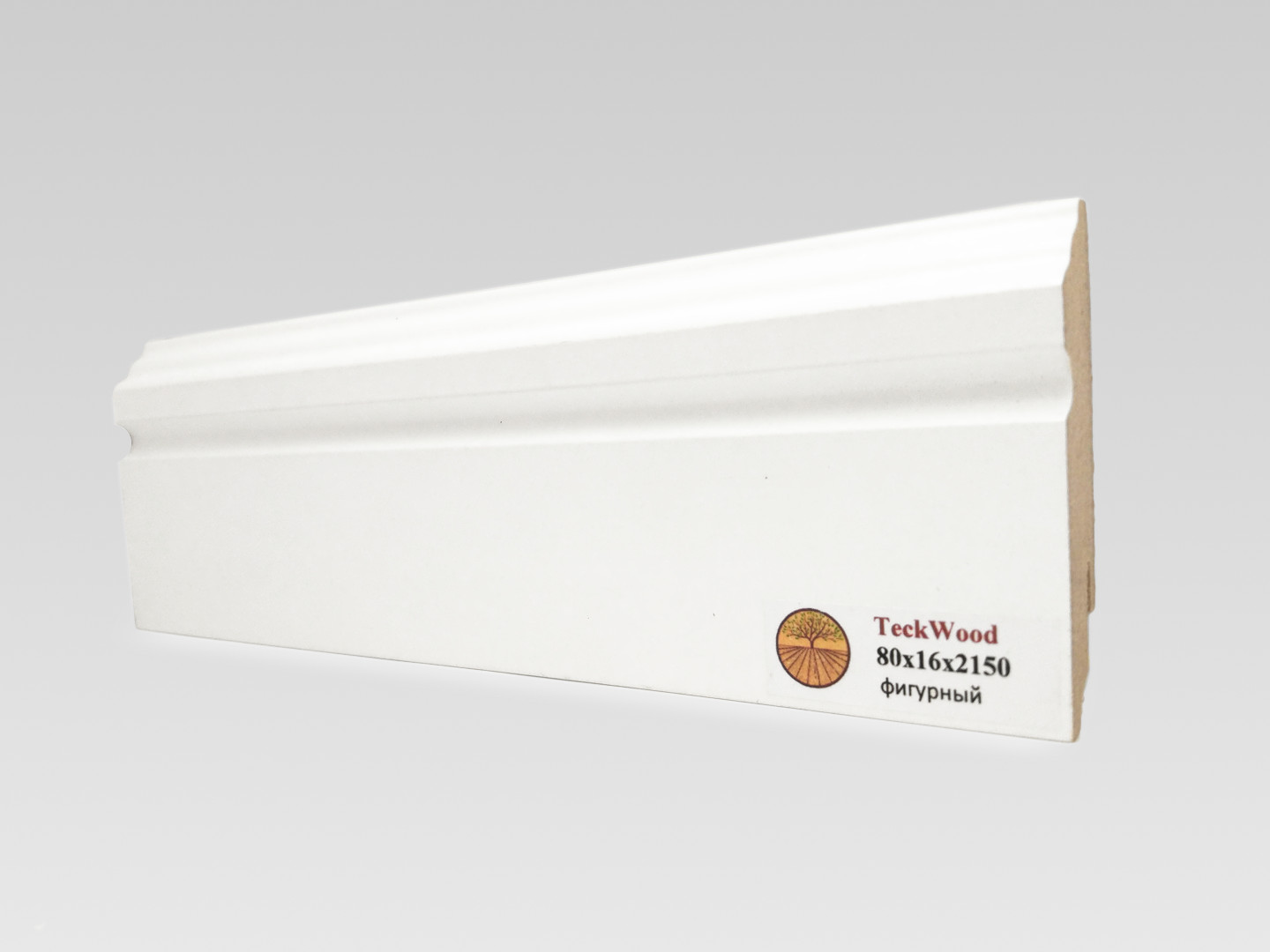 Плинтус Teckwood Mdf Фигурный 16Х80 mm