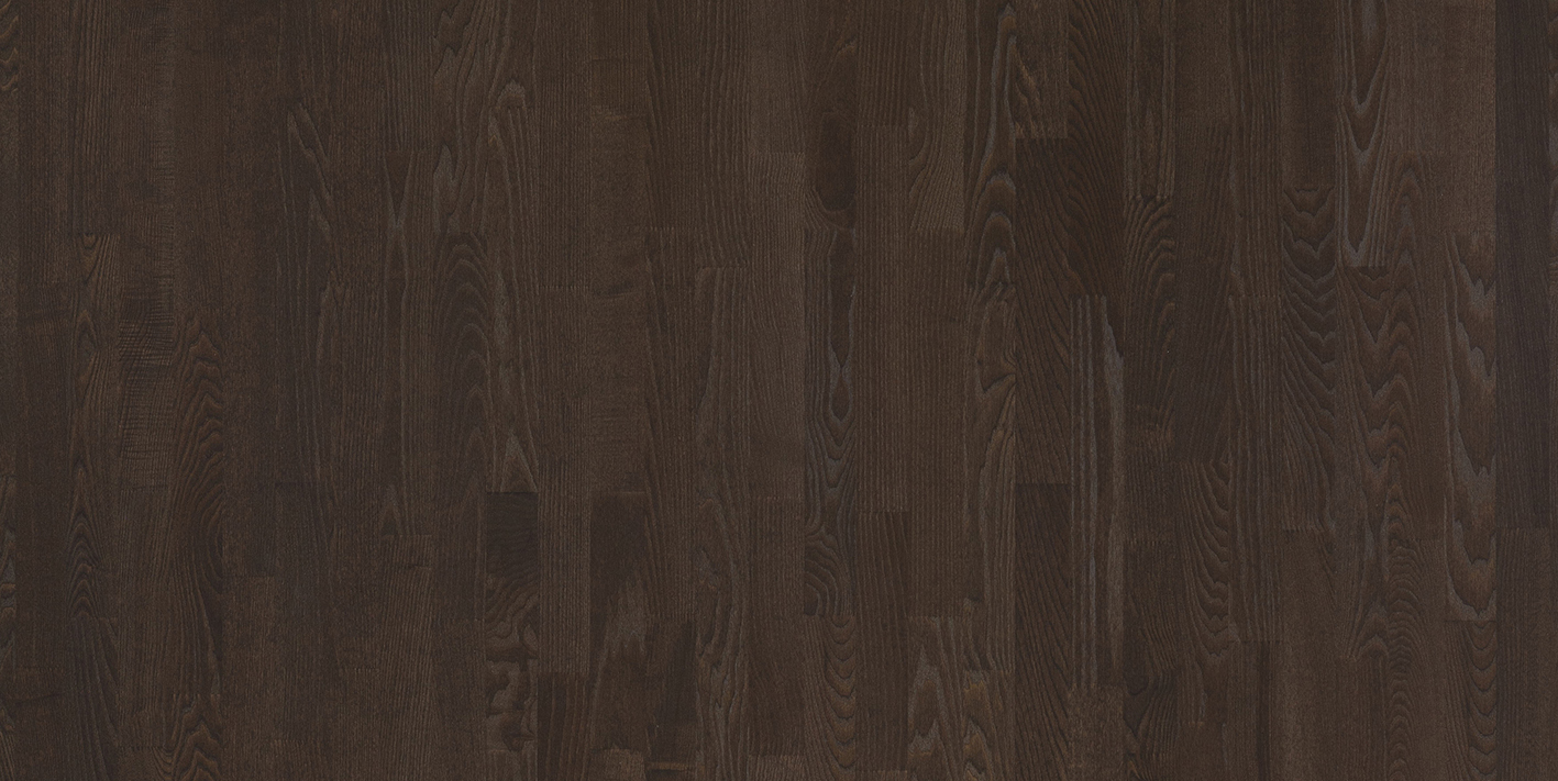 Паркетная доска Floor Wood 3х Полосная ASH Madison dark brown MATT LAC