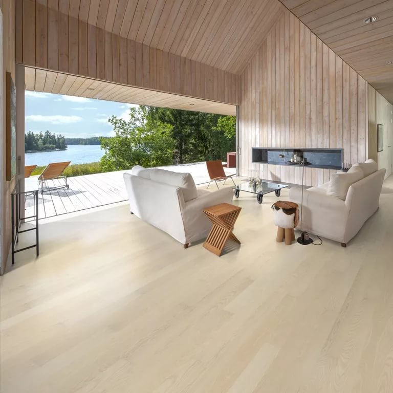 Паркетная доска Karelia Polar Ясень Select Arctic 1-полосный