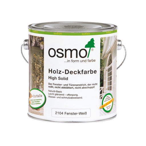 Химия Osmo. Белая краска для окон и дверей Holz-Deckfarbe