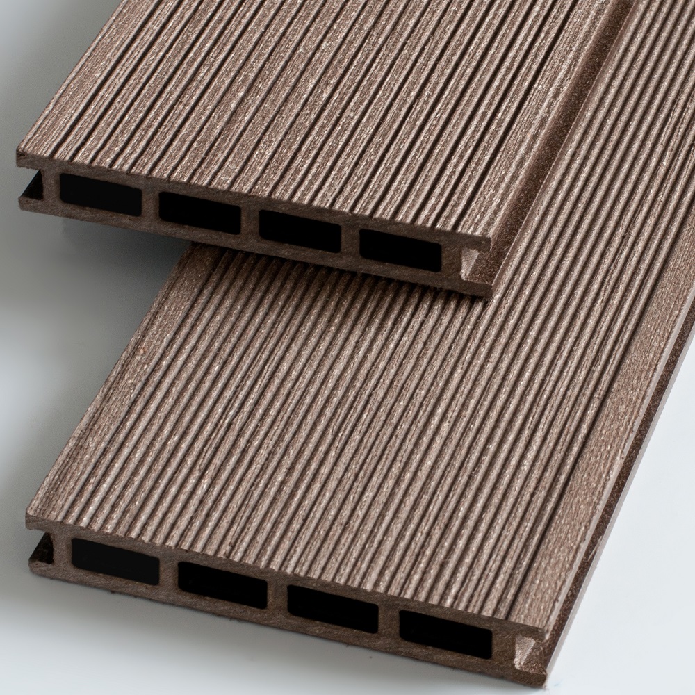 Террасная доска Ecodeck.Каштан. Брашинг