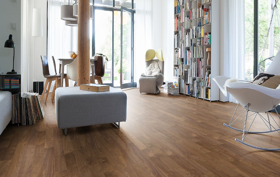 Инженерная доска Wood Bee Classik Орех Американский Матовый (American Walnut gl10%)