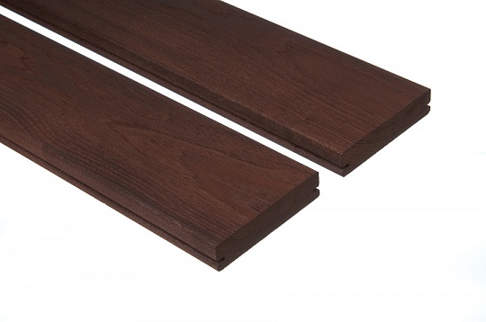 Террасная доска THERMORY Ясень Intense 26x115 D22