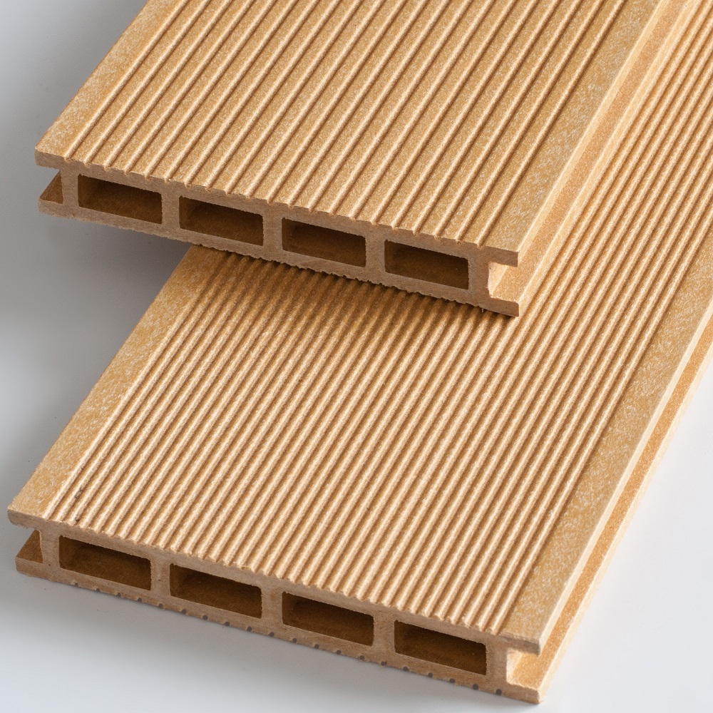 Террасная доска Ecodeck. Янтарный. Глянец