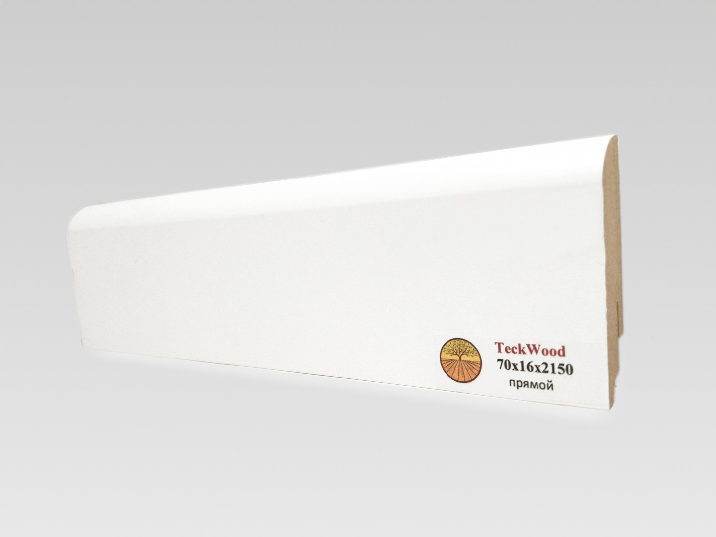 Плинтус Teckwood Mdf Прямой 16Х70 mm