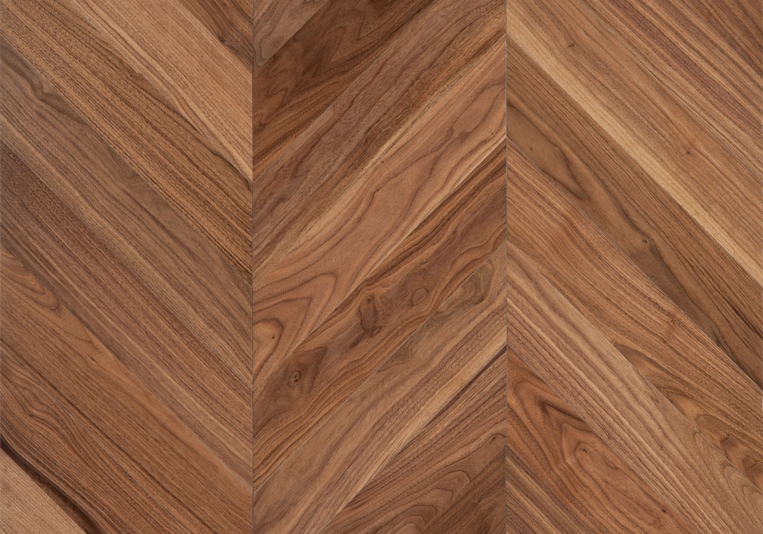 Инженерная доска Французская Ёлка Termo Wood Орех Американский Без Покрытия