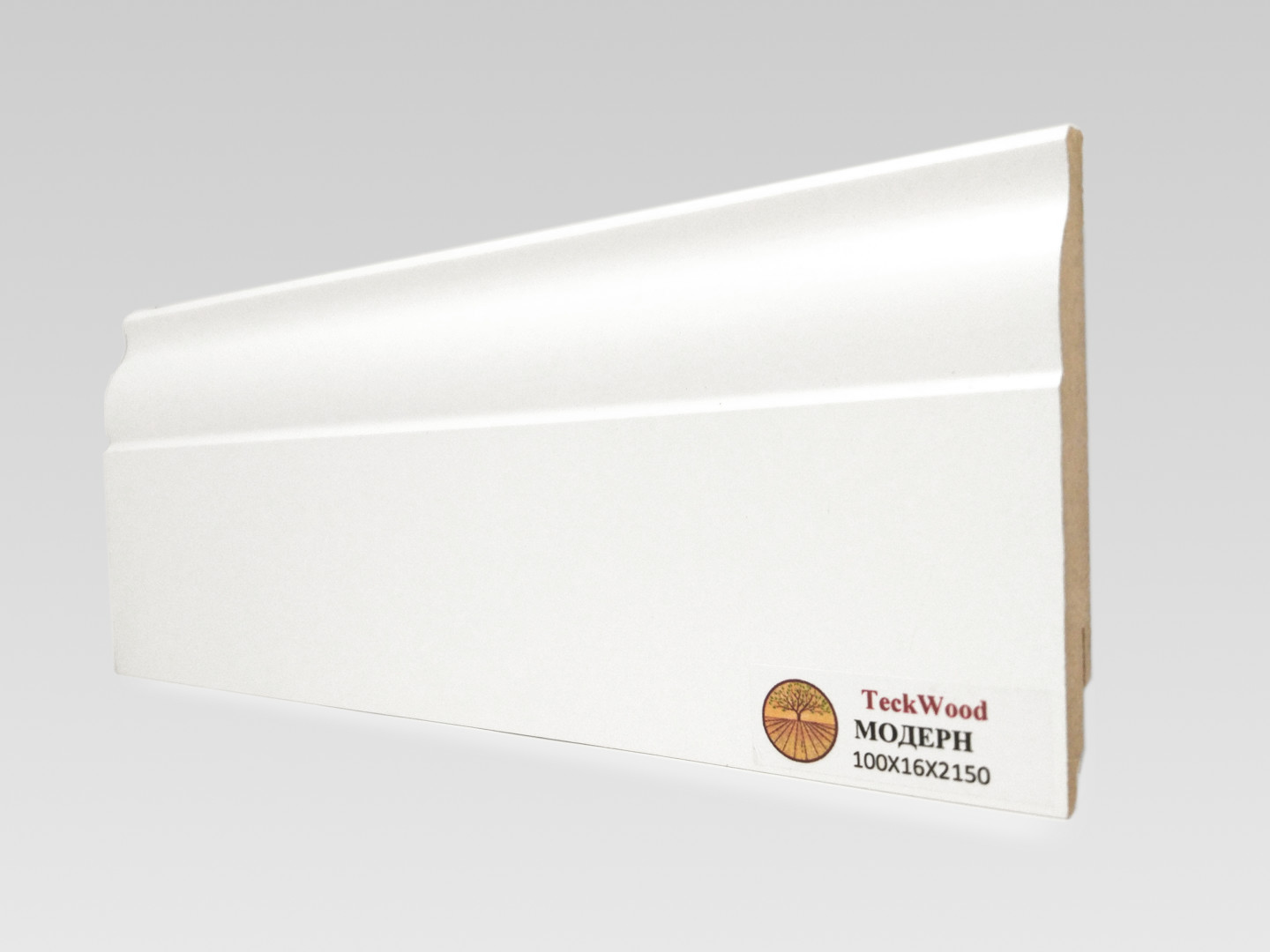 Плинтус Teckwood Mdf Модерн 16Х100 mm