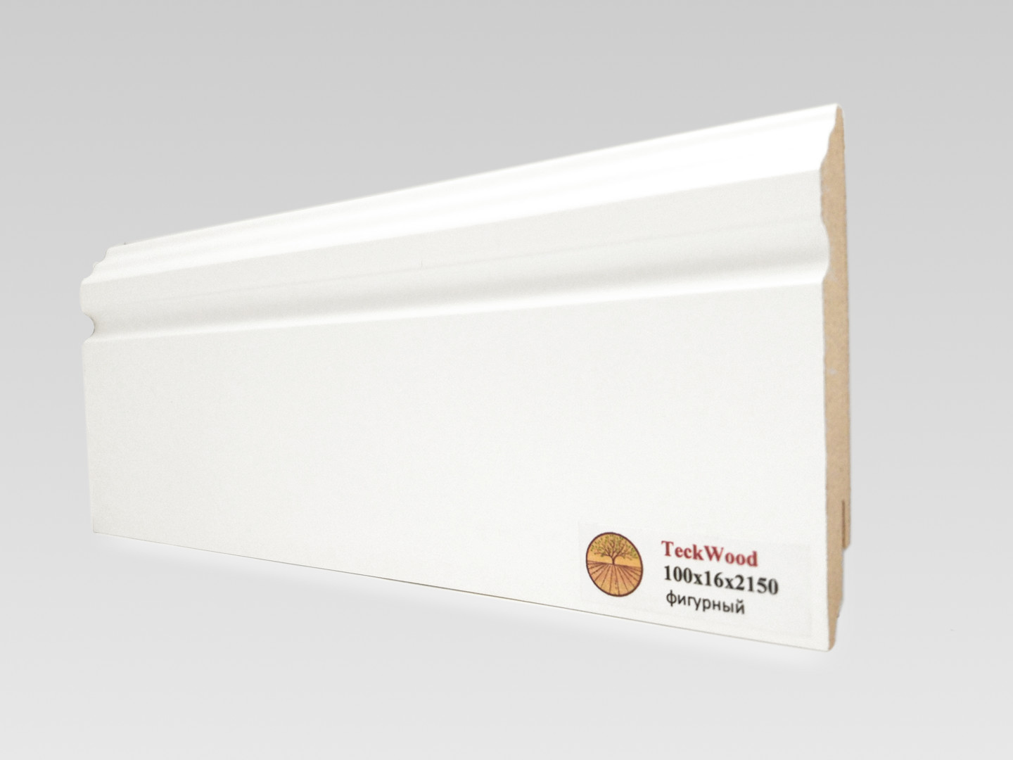 Плинтус Teckwood Mdf Фигурный 16Х100 mm