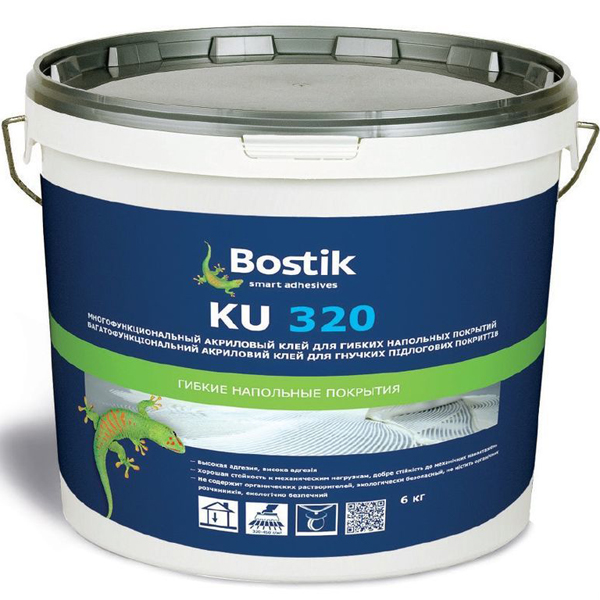 Химия BOSTIK Клей для напольных покрытий универсальный KU 320 6 кг