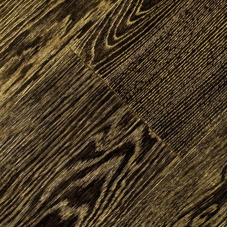 Инженерная доска Vecchio Parquet Модерн Дуб Чёрный Золото