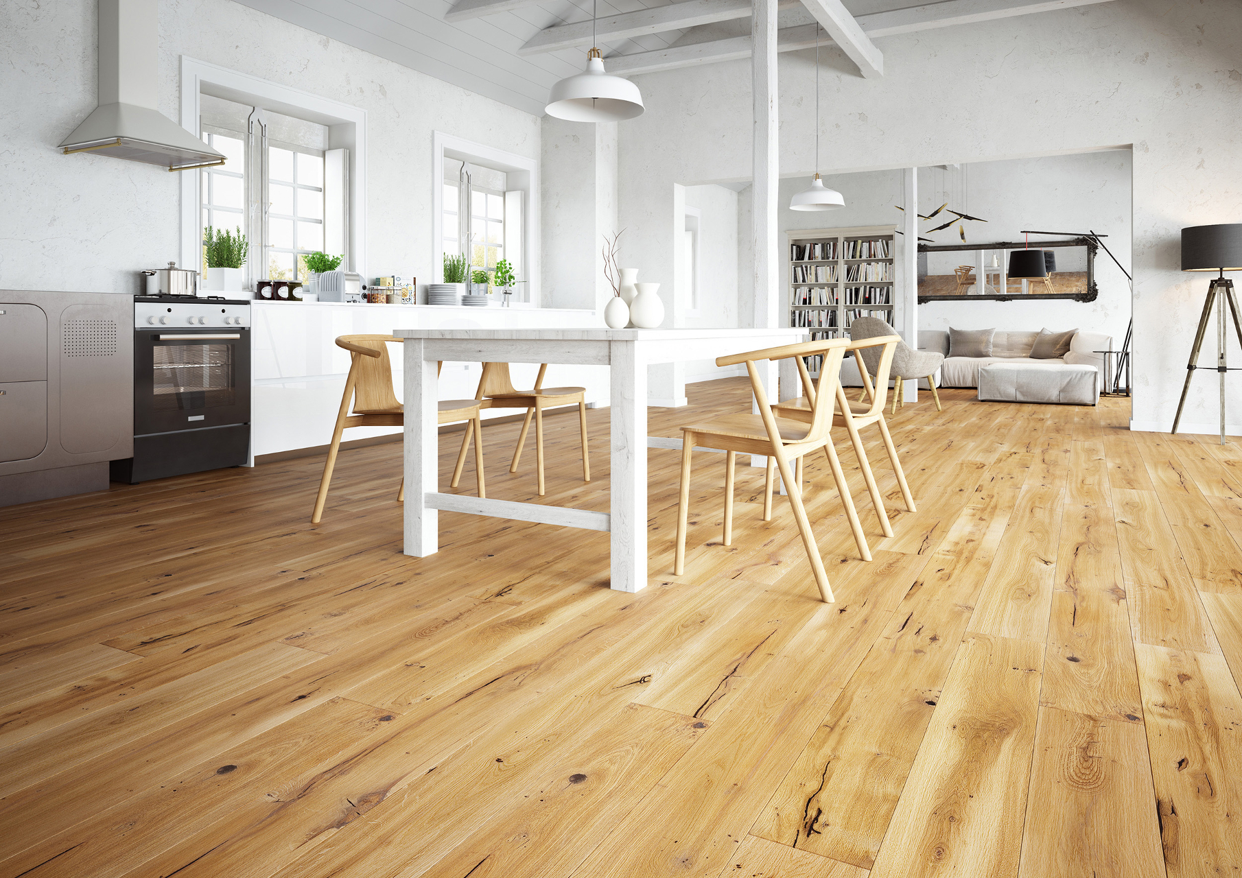 Паркетная доска Alster Wood Дуб Рустик 102