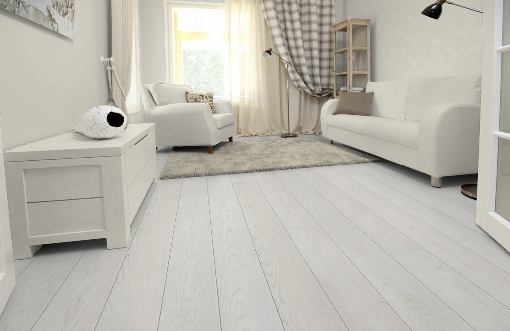 Инженерная доска Wood Bee Classik Ясень Айс (Ash ice)