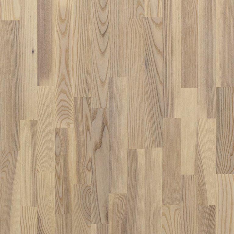 Паркетная доска под белым лаком Polarwood Ясень Living White Matt