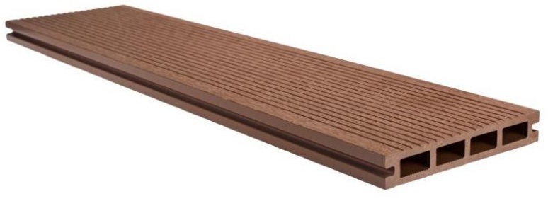 Террасная доска 146x23 Какао, брашинг/структура дерева, Goodeck