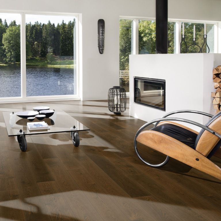 Паркетная доска Kahrs Дуб Сепия 1-полосный