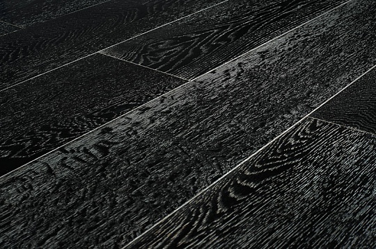 Паркетная доска Amber Wood Дуб Черно-Белый