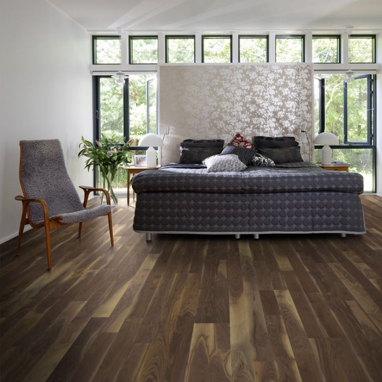 Паркетная доска Kahrs Орех Джорджиа 2-полосный