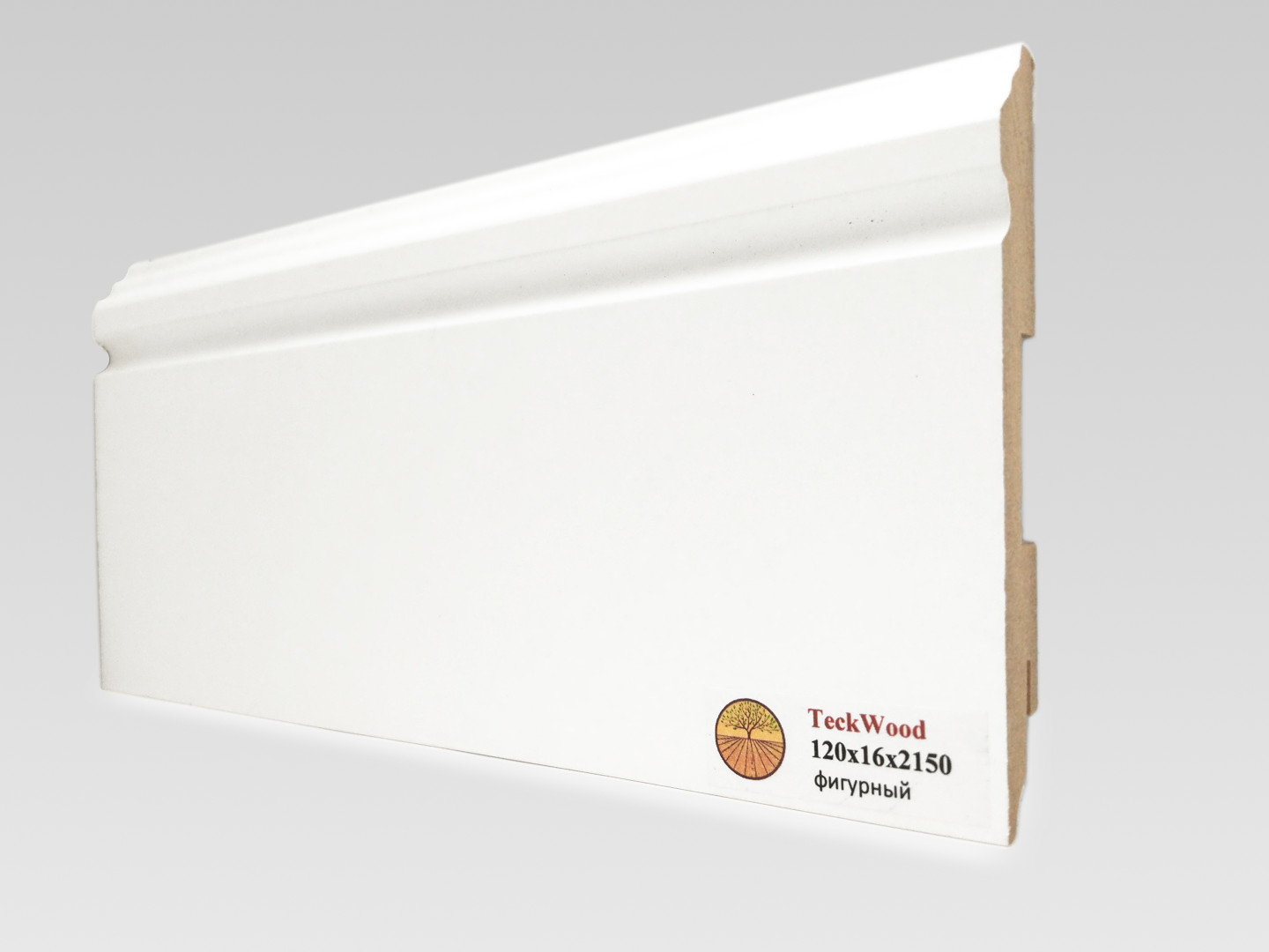 Плинтус Teckwood Mdf Фигурный 16Х120 mm