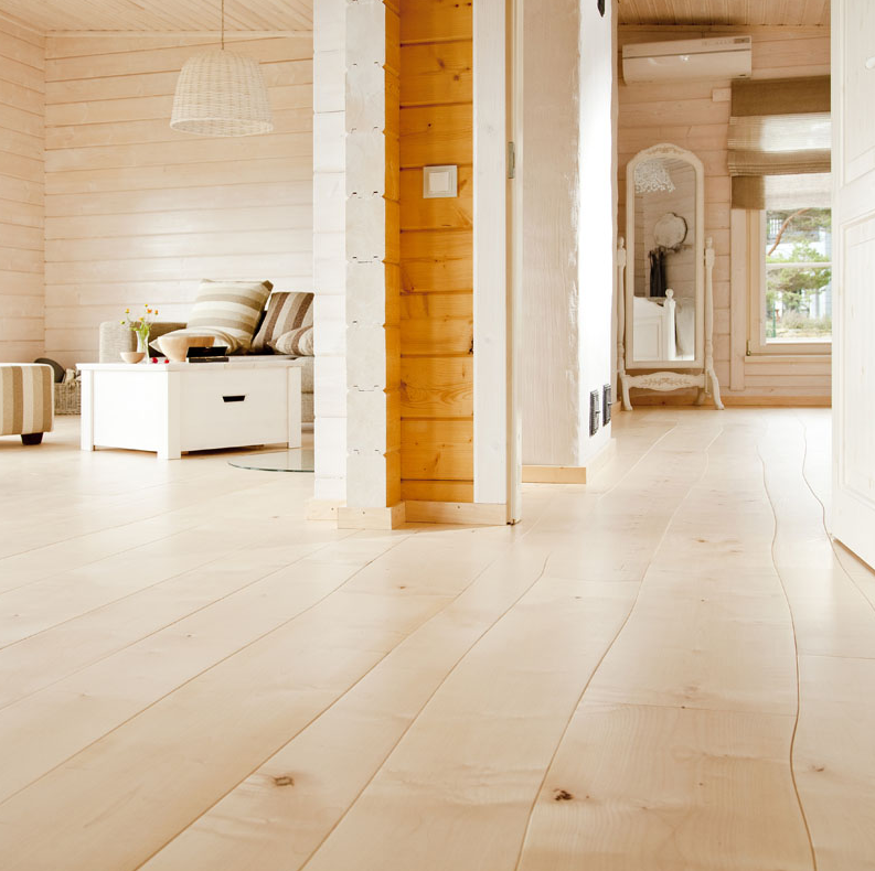 Криволинейная Массивная доска Bolefloor Classic Клён Natur