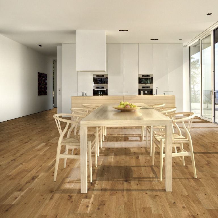 Паркетная доска Kahrs Дуб Буда 3-полосный