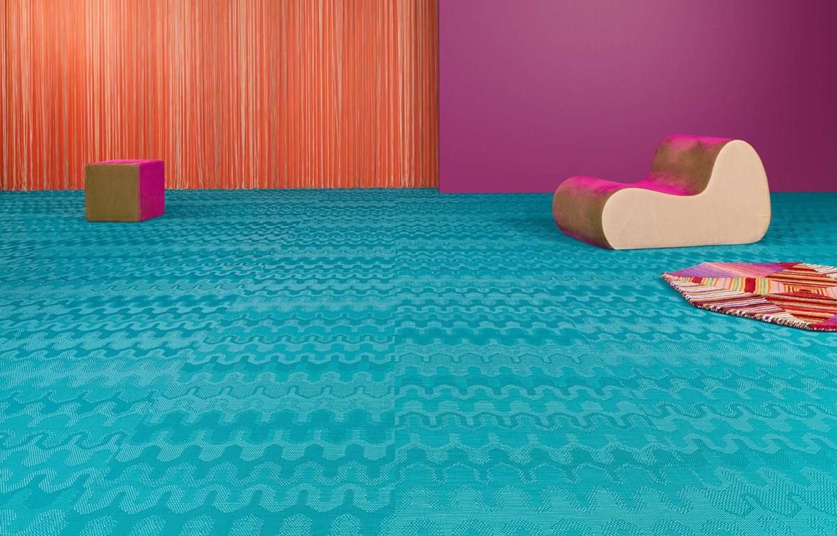 Виниловый пол BOLON 102 728 Optical Turquoise