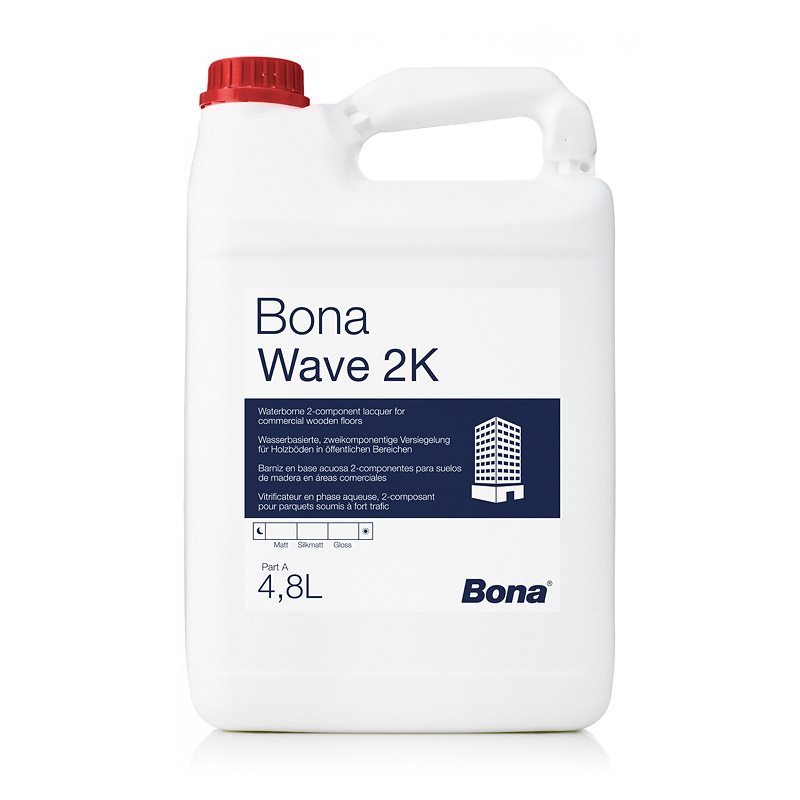 Лак Bona Wave 2K (Matt, Semi-matt, Gloss) (4,95 L)