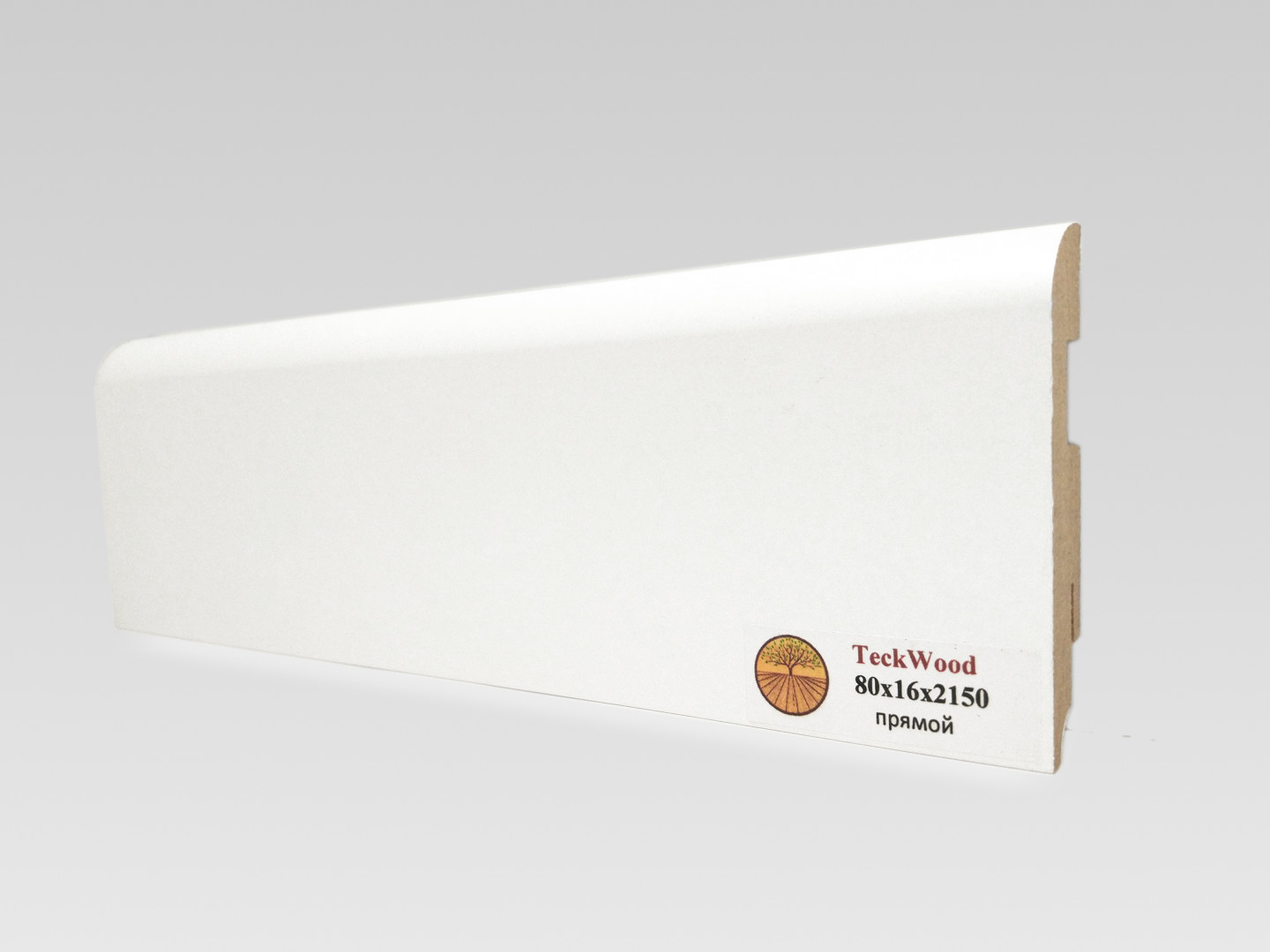 Плинтус Teckwood Mdf Прямой 16Х80 mm