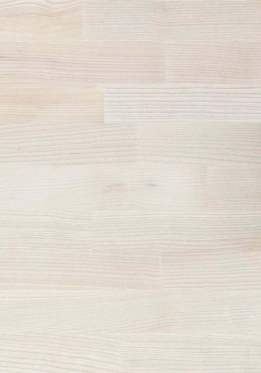 Паркетная доска Ясень Тренд Белый Лак 3х полосный