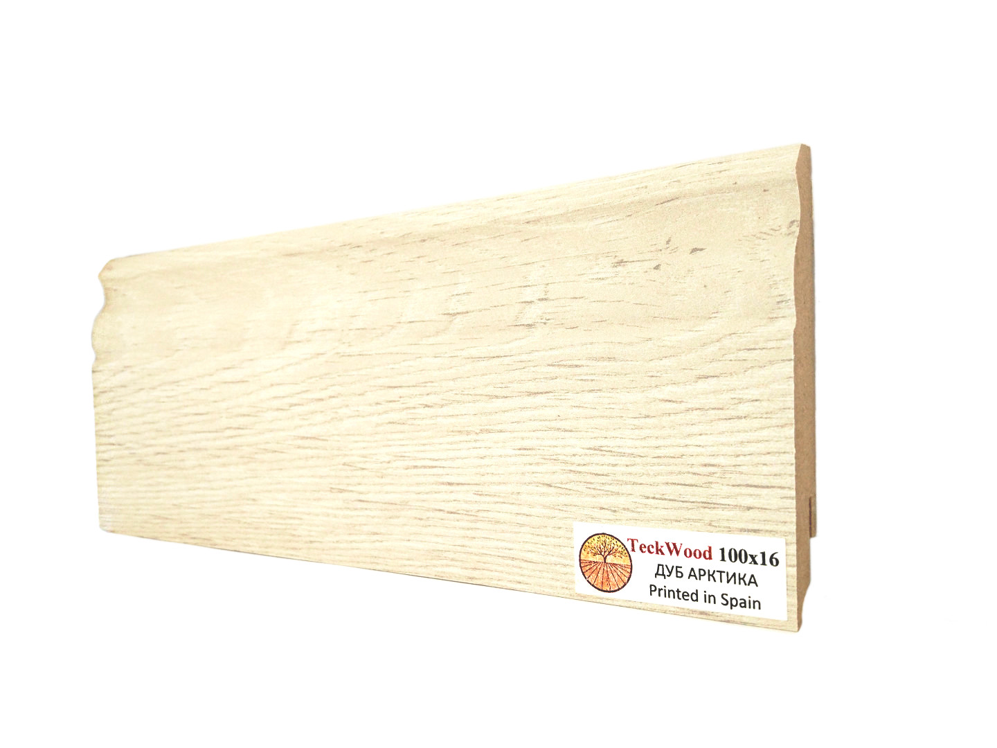 Плинтус Teckwood Дуб Арктика 16X100 mm