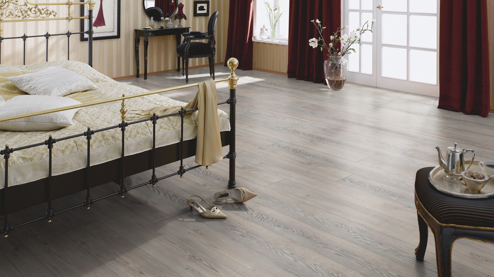 Паркетная доска Alster Wood Дуб Белый Тигр Браш 109