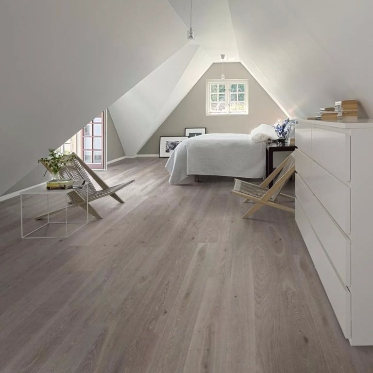 Паркетная доска Karelia Impressio Дуб Aged Stonewashed Ivory 1-полосный