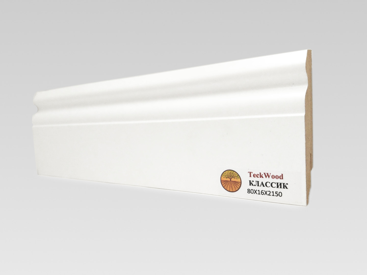 Плинтус Teckwood Mdf Классик 16X80 mm