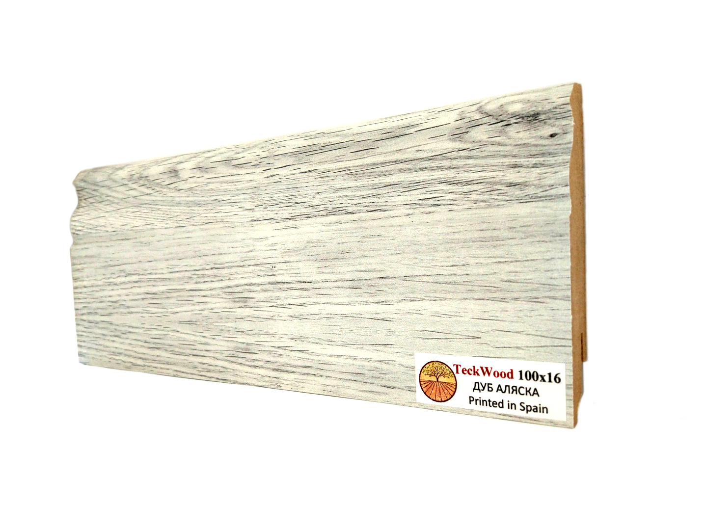 Плинтус Teckwood Дуб Аляска 16X100 mm