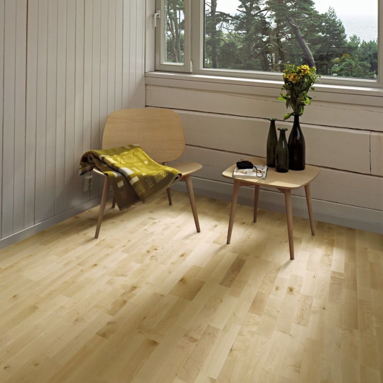 Паркетная доска Kahrs Береза Аланды 3-полосная