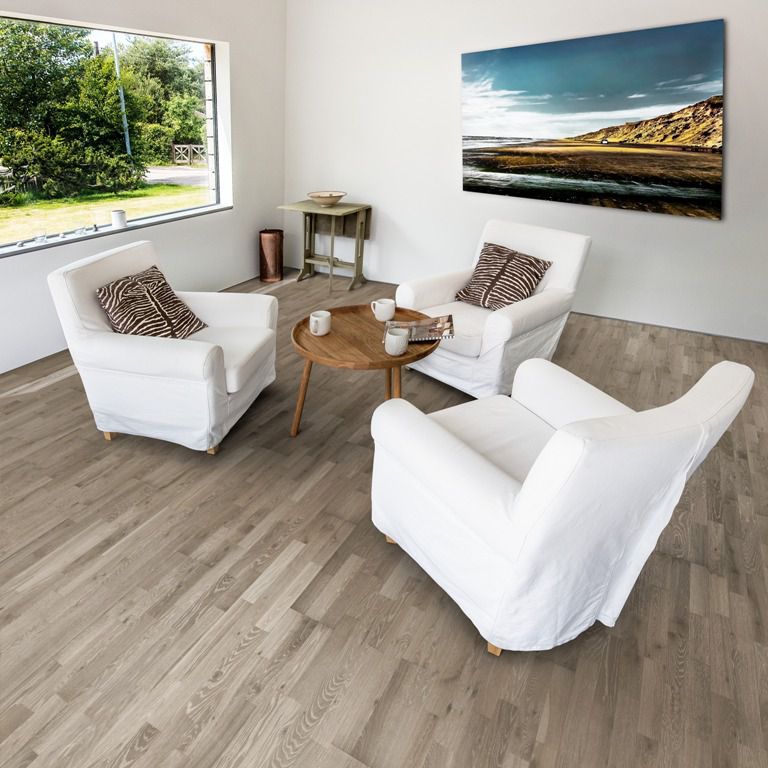 Паркетная доска Kahrs Дуб Сплав 3-полосный