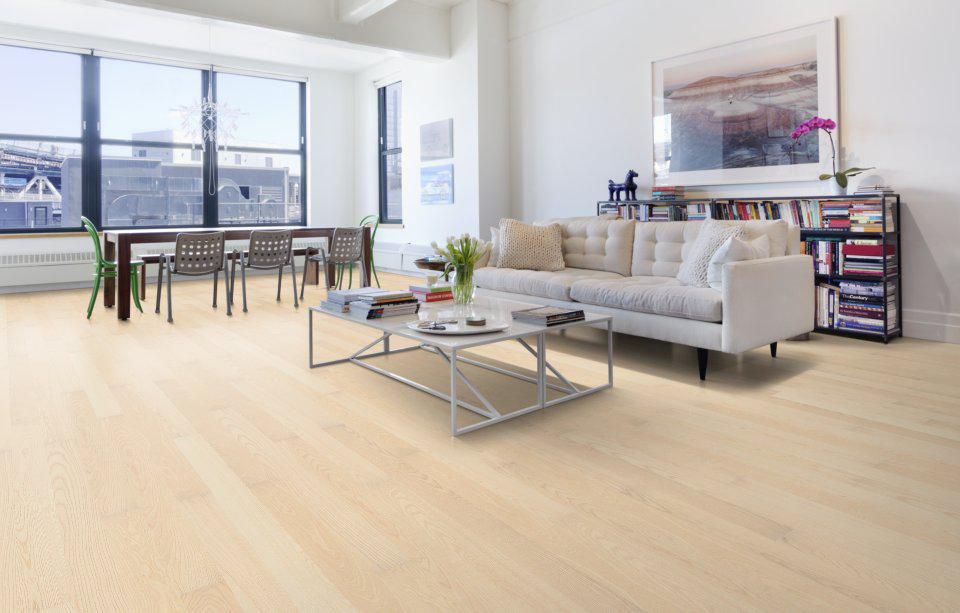 Паркетная доска Upofloor Ambient Ясень Селект беленый промасленный