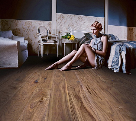 Паркетная доска Esta Parket 1 Strip Walnut Village Lac